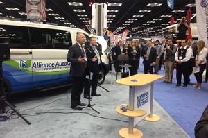 Alliance AutoGas installs bi-fuel conversion system on Ford Transit, 500X333