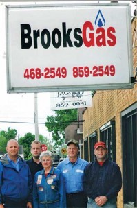 The Brooks Gas family includes, from left, Joe Brooks, Brian Brooks, Mary Ruth Brooks, John Brooks and Will Brooks.