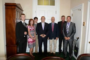 Grooms seldom misses Propane Days in Washington, D.C. At this year’s lobbying event, Rep. David Young, R-Iowa, fourth from left, met with Grooms and several other propane industry members from Iowa.