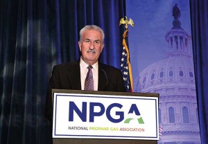 McClendon accepts NPGA’s Distinguished Service Award in 2015. Photos courtesy of Daryl McClendon.