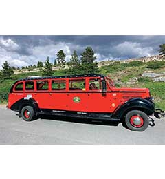 This park tourist vehicle displays its propane-burning attributes, but other areas of the park are lacking propane applications. Photo by Dan Kovacs