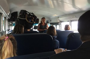 Regina Catholic School Division hosted an event to educate community members about the new propane-fueled buses. Photo courtesy of Regina Catholic School Division