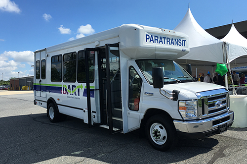 DTC committed to purchase 130 propane autogas fueled DART paratransit vehicles. Photo courtesy of Roush CleanTech.