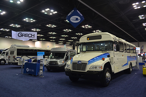 Blue Bird will showcase some of its propane bus options at BusCon 2016. Photo courtesy of Blue Bird.