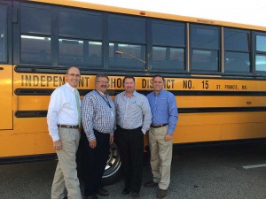 St. Francis Schools in St. Francis, Minnesota, received a $2,500 award from PERC in 2015 for its commitment to using propane autogas buses. Photo Courtesy of CleanFuel USA