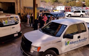 Alliance AutoGas contributes proapne-powered vehicles to the Clean Cities Southeast AFV Demonstration Initiative in Clinton, Tennessee. Photo courtesy of the East Tennessee Clean Fuels Coalition