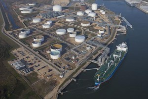 Phillips 66's Freeport LP gas export terminal unloaded its first cargo on a very large gas carrier. Photo and video courtesy of Phillips 66