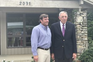 Jessie Johnson, right, helped to mentor Stuart Weidie in his time at Blossman Gas. Photo courtesy of Blossman Gas