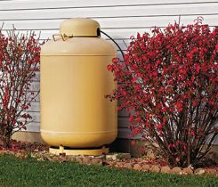 propane tank residential home. Photo: iStock.com/DonNichols