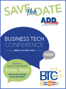 The 2020 Business Tech Conference will take place the week of May 4, 2020, in Orlando, Florida. Photo courtesy of ADD Systems.