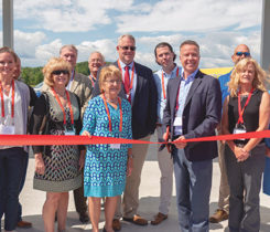 Ray Energy Corp. opened a new rail and truck terminal to distribute propane from its plant in New York, near the border with Vermont. Here, CEO Ken Ray cuts the ribbon to open the terminal. Read more on page 20 about the terminal’s capabilities and what it means for propane supply in the Northeast. Photo courtesy of Roger Rosenbaum/brand-news-team