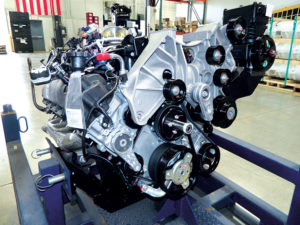 Roush CleanTech’s autogas engine is certified to CARB’s optional low oxides of nitrogen emissions standard – for heavy-duty engines with 0.02 grams per brake horsepower-hour. Photo courtesy of Roush Cleantech