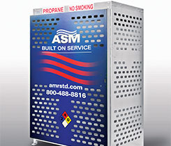 The wrap serves as a quality alternative to stickers or gator board signs, ASM says. Photo courtesy of American Standard Manufacturing