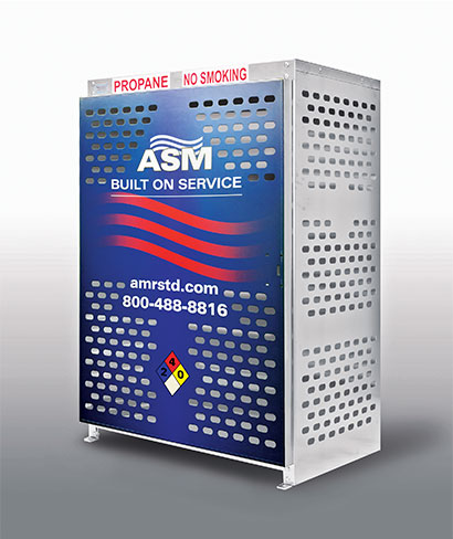 The wrap serves as a quality alternative to stickers or gator board signs, ASM says. Photo courtesy of American Standard Manufacturing 