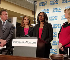 From left, state assemblyman Patrick O’Donnell (D-Long Beach), state assemblywoman Sharon Quirk-Silva (D-Orange County), Joy Alafia and California Sen. Cathleen Galgiani (D-Stockton). Photo courtesy of WPGA.