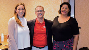 The Propane Education & Research Council (PERC) held the National Safety & Trainer’s Conference in January in San Antonio. LP Gas attended the event and captured this photo of PERC’s Elena Scott, left, Stuart Flatow and Courtney Gendron. Soon after the event, Flatow announced he was stepping down as the vice president of safety and training. Photo by Joelle Harms