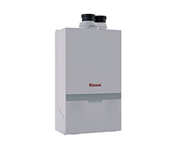 The M-Series condensing gas boiler from Rinnai. Photo courtesy of Rinnai