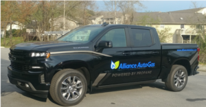 The 2019 Chevy Silverado 1500 to be displayed at the Alliance AutoGas booth at the NPGA Propane Expo. Photo courtesy of Alliance AutoGas.