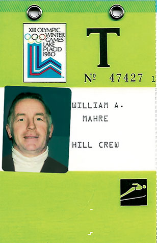 Mahre’s credentials for the 1980 Winter Olympics in Lake Placid. New York. Photo courtesy of the Mahre family.