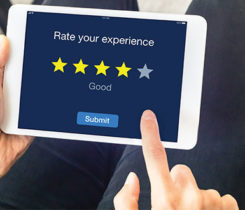 An online review software solution helps monitor your online reputation. Photo: iStock.com/nicoelnino