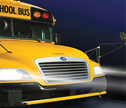 Propane-powered school buses can save school districts money in the long-term. Photo courtesy of the Propane Education & Research Council.