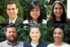 Top row (from left to right): Marty Kirshner, Angela Ly, Abby Rosen.