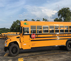 Kansas City Public Schools says the buses will reduce NOx emissions by over 55,000 pounds and particulate matter by about 500 pounds each year compared to the diesel buses it replaces. Photo courtesy of Roush CleanTech.