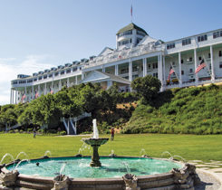 Of the 11 wooden-structured hotels in the United States with over 200 rooms, the Grand Hotel is the only one under private ownership. Photo: iStock.com/ehrlif