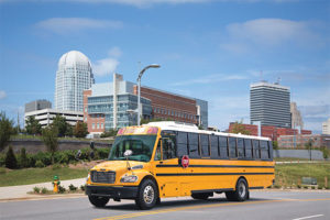 About 700 propane autogas school buses – across all manufacturers – have been acquired as a result of the VW settlement funding. Photo courtesy of Thomas Built Buses