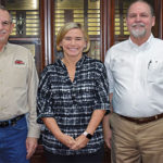 Gas Equipment Co. welcomed LP Gas during our trip to Texas. Pictured here are, from left, J.R. Anderson, Lori Kirk and Russ Ridings. The company, headquartered in Dallas, is a warehouse distributor of in-process, transfer and control equipment for LP gas marketers. Photo by Brian Richesson