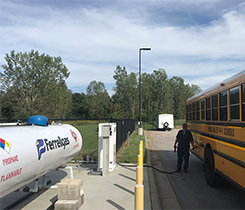 Propane bus refueling image