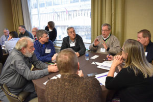 Attendees in one of the three breakout sessions of the conference, “New Curriculum for New Employees,” hosted by PERC’s Emily Wood. Photo by Tyler Gunter