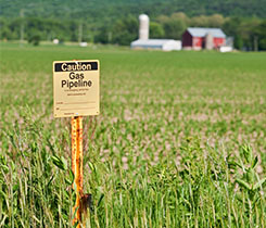 Gas pipeline sign photo: Allkindza/iStock / Getty Images Plus/Getty Images