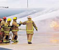 at an industry responder conference. Photo by Larry Dombrowski/Logica 3