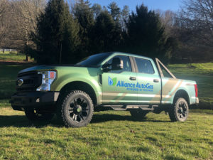 Alliance AutoGas' 2020 Ford F-250, featuring a 7.3-liter V8 engine