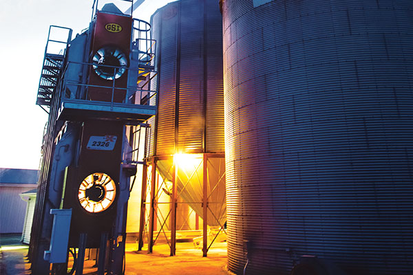 Many grain dryer operators prefer propane. Photo courtesy of Swanson Russell