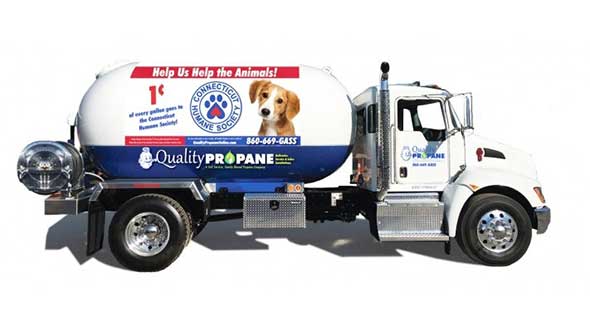 Quality Propane puppy truck Humane Society