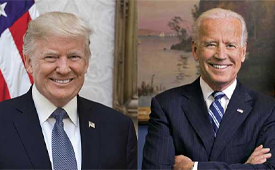 Headshots: Donald Trump and Joe Biden