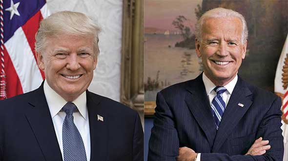 Donald Trump and Joe Biden