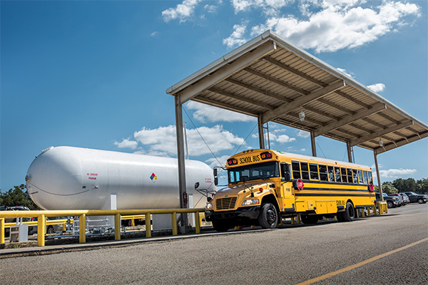 School bus photo courtesy of the Propane Education & Research Council