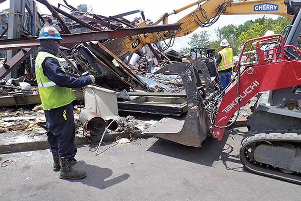 Livestreaming can be used to ensure a socially distanced scene exam. Photo by Sean Crawley/Safety Engineering Labs 