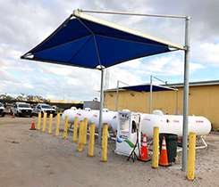 Refueling station photo courtesy of Roy Jorgensen Associates & Alliance AutoGas