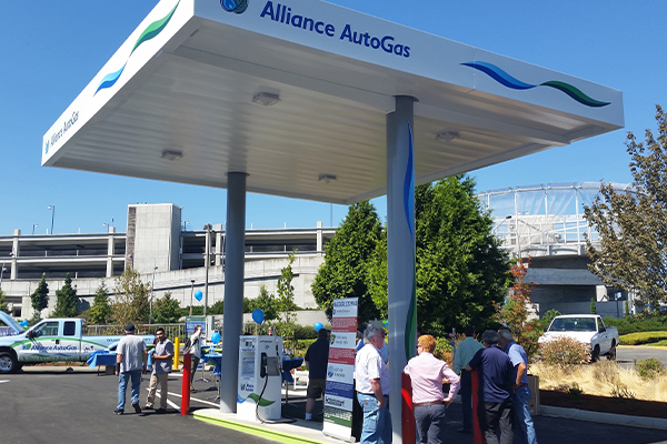 Autogas refueling station photo by Christina Suarez