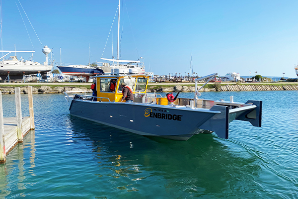 Boat photo courtesy of Enbridge