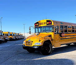 Propane school bus photo courtesy of Livonia Public Schools