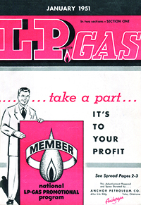 LP Gas cover image from January 1951