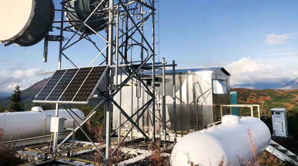 Qnergy’s Stirling engine generator is used for a remote cell tower in Alaska. (Photo courtesy of Qnergy)