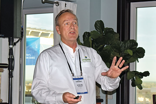 Steve Whaley talks autogas at the 2021 LP Gas Growth Summit. Photo by LP Gas staff