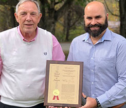 Jessie Johnson, left, and David Kennedy invented the refueling technology. Photo courtesy of Alliance AutoGas