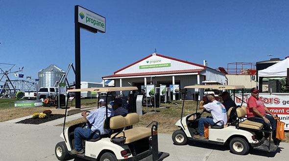 The Nebraska Propane Gas Association promoted propane to the agriculture industry at Husker Days, a large-scale outdoor farm show. Photo by Lynne McNally